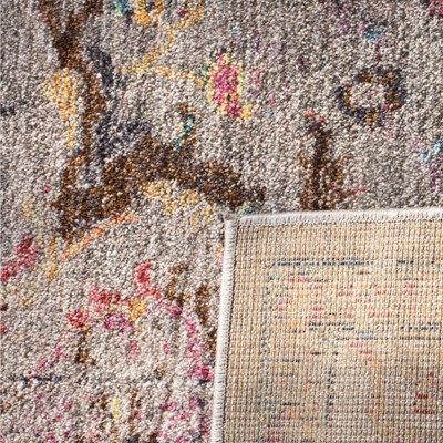 Elysian Gray Hand-Knotted Round Wool Blend Area Rug