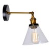 CWI Lighting Eustis 1 Light Wall Sconce With Black & Gold Brass Finish - 3 of 4