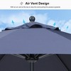 PURPLE LEAF Patio Umbrella Outdoor Table Umbrella Aluminum Frame Market Umbrella Sun Umbrella with 8 Sturdy Ribs - 2 of 4