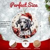 Personalized Dog Ornament - Pet Ornament for Christmas Tree - 3" Round Ceramic - Printed in USA - Dog Mom - Dog Dad - Xmas Decoration - 2 of 4