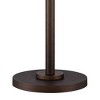 Possini Euro Design Meridian Light Blaster Modern Torchiere Floor Lamp with Riser 72" Tall Oil Rubbed Bronze LED Frosted Glass Shade for Living Room - image 3 of 4