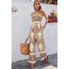 I AM A FASHION JUNKY Geo Print Off Shoulder High Waist Fit Jumpsuit - 4 of 4