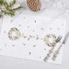 Saro Lifestyle Embroidered Wreath Placemat (Set of 4) - 4 of 4