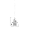 Toltec Lighting Any 1 - Light Pendant in  Chrome with 7" Chrome Double Bubble Metal Shade Shade - 2 of 2