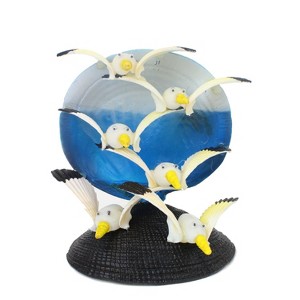 Beachcombers 4" Seagulls Figure Shell Art Coastal Beach House Decor Decoration - 1 of 1