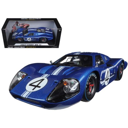 Ford GT MK IV #4 Blue L. Ruby - D. Hulme 24 Hours of Le Mans (1967) 1/18  Diecast Model Car by Shelby Collectibles