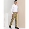 INSPIRE CHIC Men's Plaid Casual Regular Fit Flat Front Stretch Dress Pants - 4 of 4