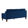 Modern Loveseat sofa for Living Room, Upholstered Velvet Small Couch with Wooden Legs for Livingroom Bedroom - 4 of 4