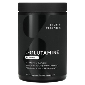 Sports Research L-Glutamine, Unflavored, 1.1 lbs (500 g) - 1 of 2