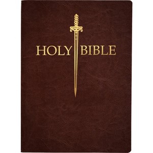 KJV Sword Bible, Large Print, Dark Mahogany Genuine Leather, Thumb Index - (King James Version Sword Bible) by  Whitaker House (Leather Bound) - 1 of 1