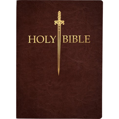 Kjv Sword Bible, Large Print, Mahogany Genuine Leather, Thumb Index ...