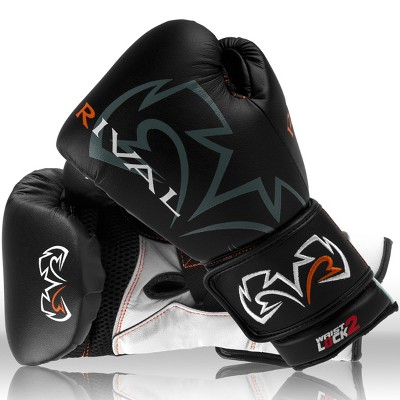 Rival Boxing Evolution Hook And Loop Sparring Gloves - 14 Oz - Black ...