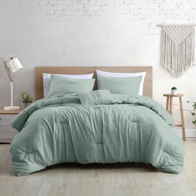 Spa Green Queen Down Alternative Microfiber Comforter Set