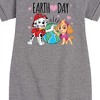 - Paw Patrol - Earth Day Heart Graphic Short Sleeve Fleece Dress - 2 of 4