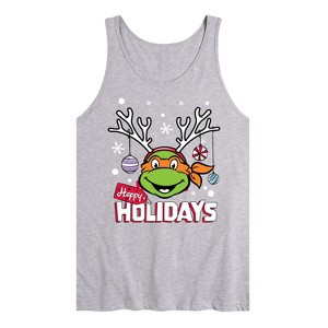 Men's - Teenage Mutant Ninja Turtles - Happy Holidays Graphic Tank Top - 1 of 2