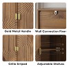 VANIRROR Small Accent Storage Cabinet For Entryway, Line Groove Accent Chest Buffet Cabinet For Coffee Bar, Living Room, Dining Room, Hallway - 4 of 4