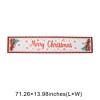 Unique Bargains Christmas Table Runner Polyester Red White 71x14 Inch 1 Pc - 3 of 4