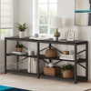 Hommoo 55" Console Table, Sofa Table with 3-Tier Storage Shelve - 3 of 4