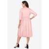 Jessica London Women's Plus Size Stretch Lace A-Line Dress - 3 of 4