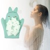 Unique Bargains Double Side Cartoon Shower Gloves for Bathroom 9.65"x7.28" 1 Pc - 2 of 4