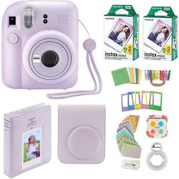 Fujifilm Instax Mini 12 Instant Camera with Case 40Fujifilm Prints Decoration Stickers Frames Photo Album and More Accessories