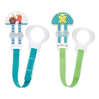 Photo 1 of MAM Love & Affection Mommy Pacifier Clip, All Ages - 2ct Blue