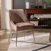 WestinTrends Upholstered Performance Velvet Accent Chair With Metal Leg - 2 of 4