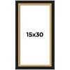 PosterPalooza | Panoramic Embellished Brown Picture Frame - UV Acrylic, Foam Board Backing, Hanging Hardware - 2 of 4