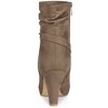 Allegra K Women's Round Toe Ankle Zip Platform High Heel Mid Calf Boots - 3 of 4
