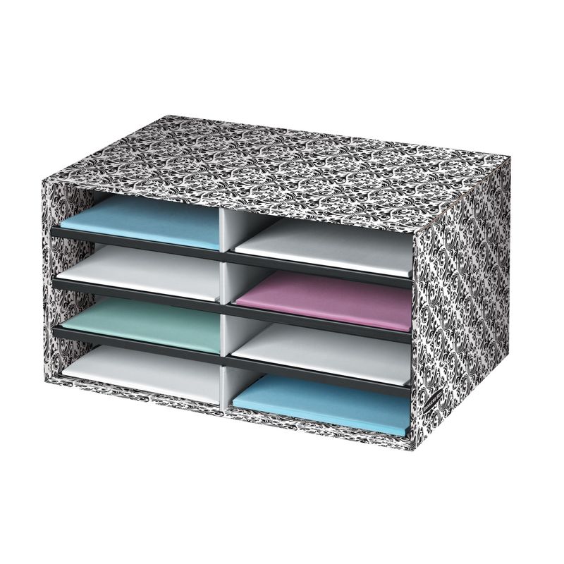 Bankers Box 8-Compartment Literature Sorter, 12-3/8 x 19-1/2 x 10-1/4 Inches, Brocade, 1 of 2
