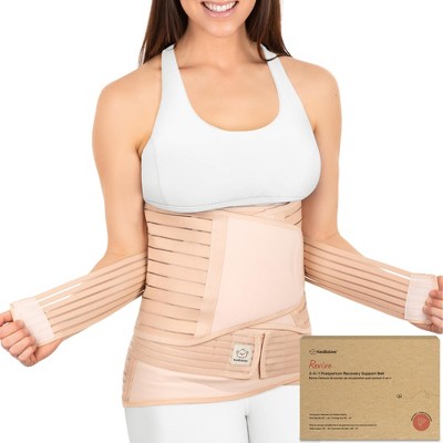 KeaBabies 3 in 1 Postpartum Belly Support Recovery Wrap, Postpartum Belly Band, Pregnancy Belly Support Band