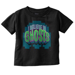 PACMAN Halloween I Believe in Ghosts Toddler Baby Graphic T Shirt Brisco Brands - 1 of 1