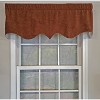 RLF Home 3" Rod Pocket High Quality Fabric Vintage Regal Valance for Windows 50" x 17" Watermelon - 2 of 4