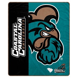 NCAA Coastal Carolina Chanticleers Ultra Soft Tailgate Throw Blanket - 1 of 2