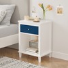 26.77''H Wooden Nightstand with One Drawer One Shelf for Kids - 2 of 4