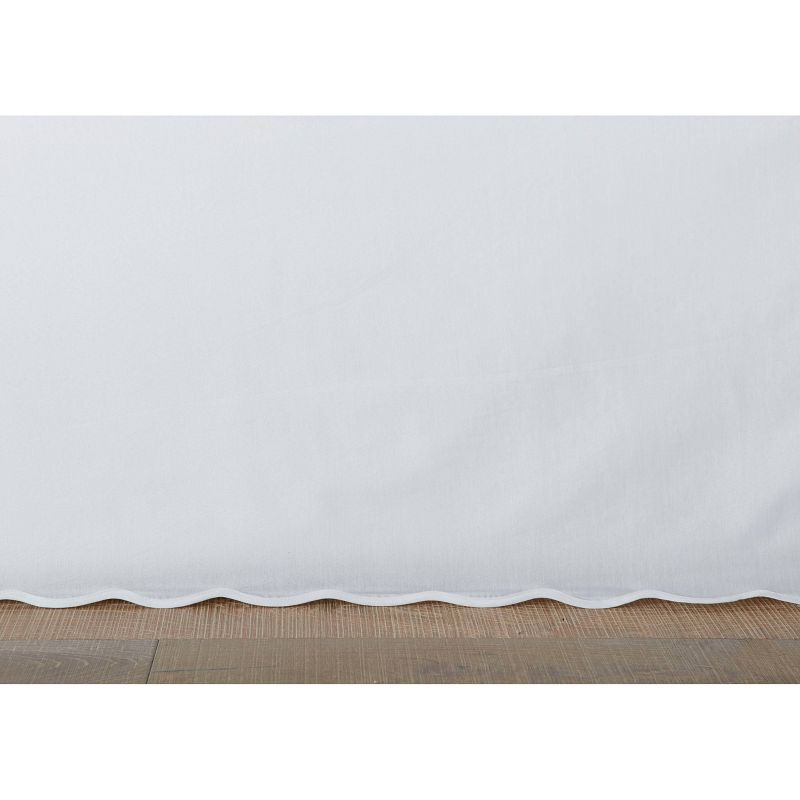Stone Cottage Queen Solid Scallop Bedskirt White, 3 of 6