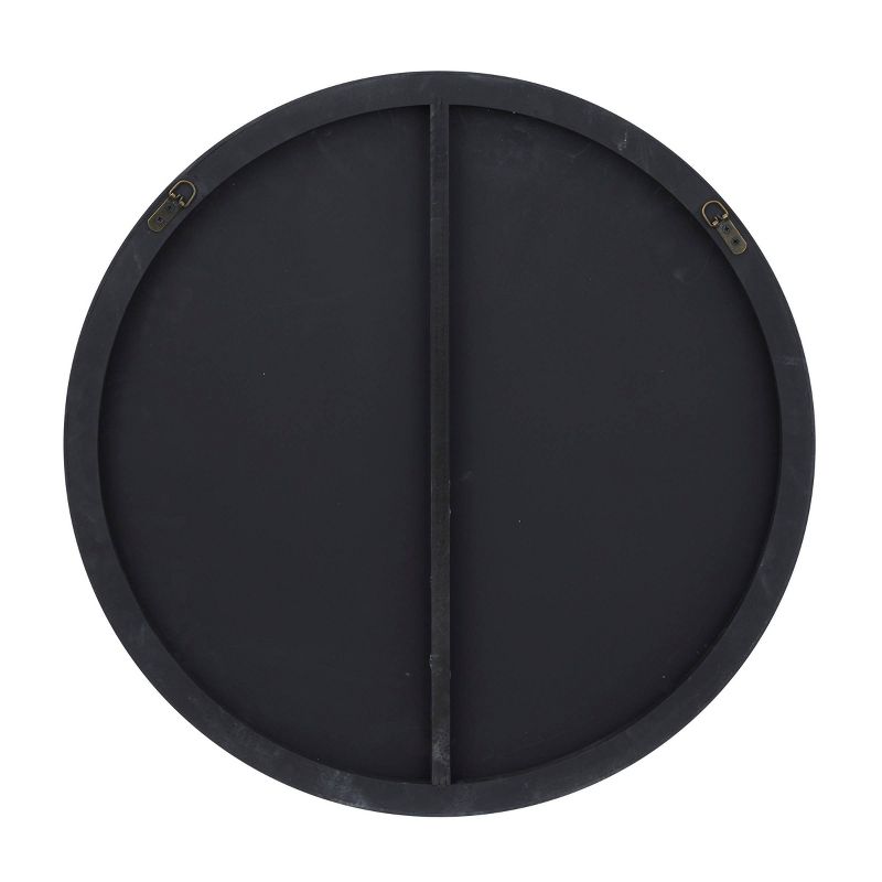 Wood Round Shaped Wall Mirror with Thin Minimalistic Frame - Olivia & May, 3 of 6