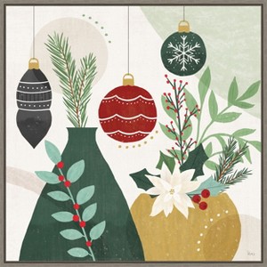 Amanti Art Deco Holiday II by Veronique Charron Canvas Wall Art Print Framed 22-in. x 22-in. - 1 of 4