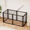 Okak 47.2/63IN Dog Crate with Top and Front Doors, Large Dog Cage with Strong Metal Wire, Dog Kennel for Indoor Small or Medium Dogs - 3 of 4