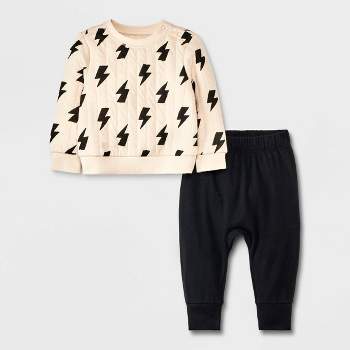 Grayson Collective Baby Cable Knit Pullover Sweater & Leggings Set