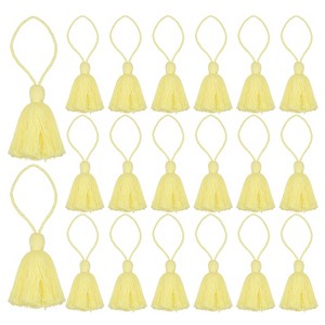 Unique Bargains Cotton Mini Hanging Loop DIY Functional Bookmark Tassels 20 Pcs - 1 of 4