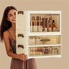 Lycvki 1 Door Foldable Transparent Large Capacity Cosmetics Storage Box with 1 Drawer - 2 of 4