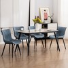 YOUNIKE Modern Leather Dining Chairs Upholstered Kitchen & Dining Room Chairs Side Makeup Vanity Chair Set of 2 19.69"Wx24.02"Dx31.69"H - 4 of 4