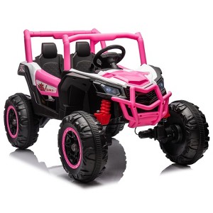 24V Kids Electric UTV - 4WD Ride-On Car with Parent Remote, LED Lights & Suspension | 110Lb Capacity, Ages 3-6 - 1 of 4