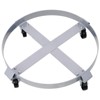 DSVIMOY 2Pcs Drum Dolly for 55 Gallon Drums, Barrel Dolly with 4 Swivel Caster Wheels for Workshops, Factories, Warehouses, Silver, 24"*24"*5.8" - 2 of 4