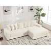 TiramisuBest Oversized Corduroy L Shaped Sofa  Modular sofa Left Chaise Eight Pillows Two Piece Corner Couch - 2 of 4