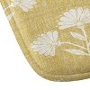 34"x21" Schatzi Suri Floral Memory Foam Bath Rug - Yellow - Deny Designs: Microfiber, Machine Washable, Non-Slip Backing - 3 of 3