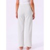 INSPIRE CHIC Cotton Modern Soft Comfy Pajama Bottoms Loungewear Pants with Drawstring - 4 of 4