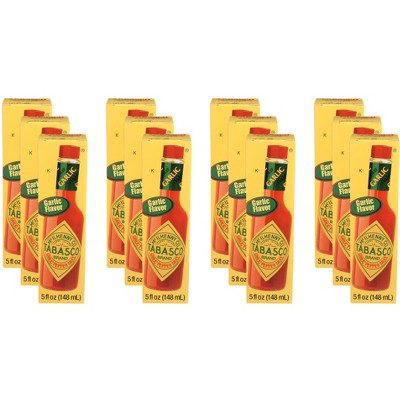 Tabasco Hot Sauce Garlic Pepper - Case of 12 - 5 fl oz