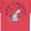 Men's - Winnie the Pooh - Eeyore Winter Is Wonderful Christmas Short Sleeve Graphic T-Shirt - 2 of 4